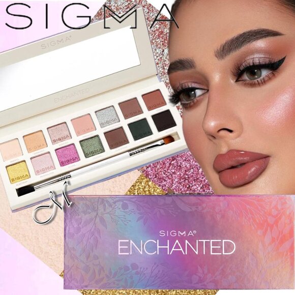 Sigma Beauty Enchanted Eyeshadow Palette* w/Brush~12 Duochrome Shades NIB 17.3g - Picture 1 of 11